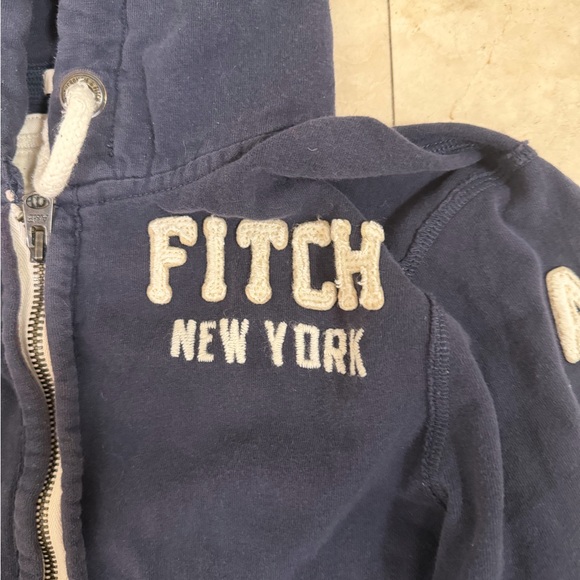 💙Abercrombie & Fitch Navy Cotton Hoodie Jacket💙 - Picture 5 of 11